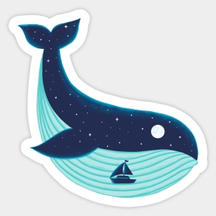 Nature Whale Sticker